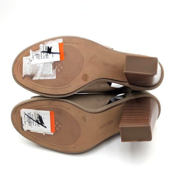 Vince Camuto Fareena Cutout Block Heel Bootie Women's Natural Size US11M EU42.5 - Picture 8 of 12